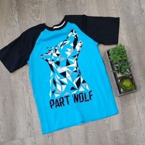Boys wolf pajama shirt. Xl